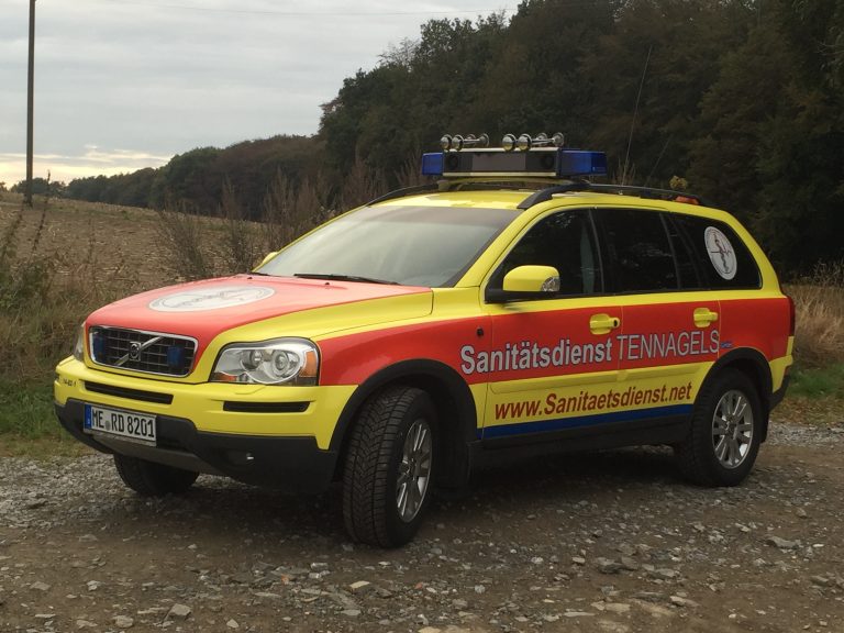 Sanitätsdienst tennagels gmbh volvo xc90 14:nef 01 seitenansicht nef